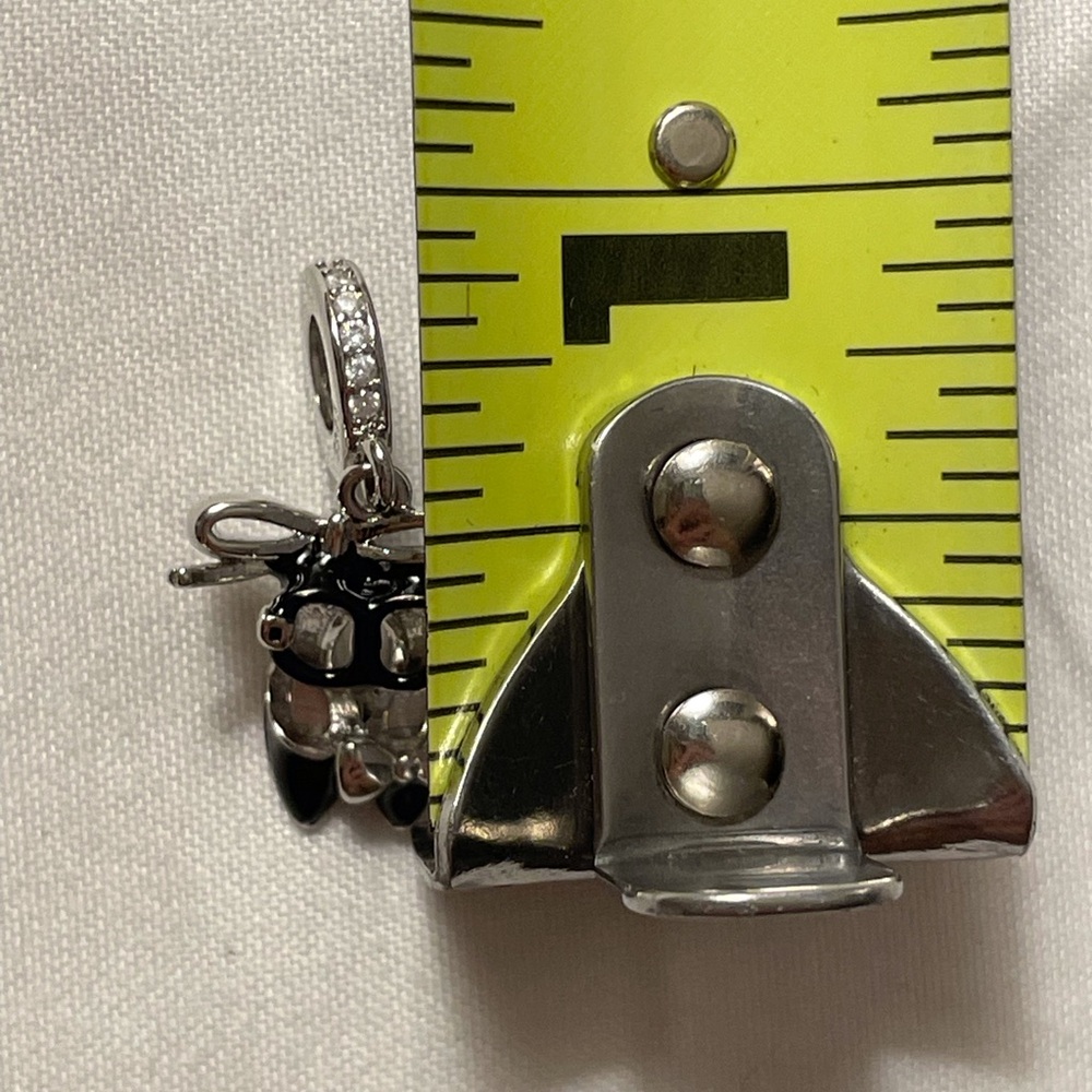 Bracelet Charm Black High Heels with Bow and rhinestones - Picture 16 of 16